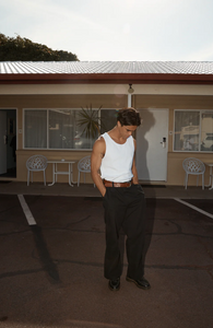 PARAMOUNT RIB SINGLET| WHITE
