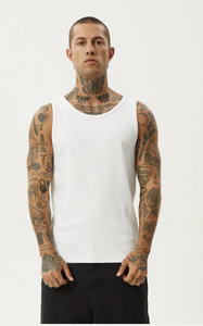 PARAMOUNT RIB SINGLET| WHITE
