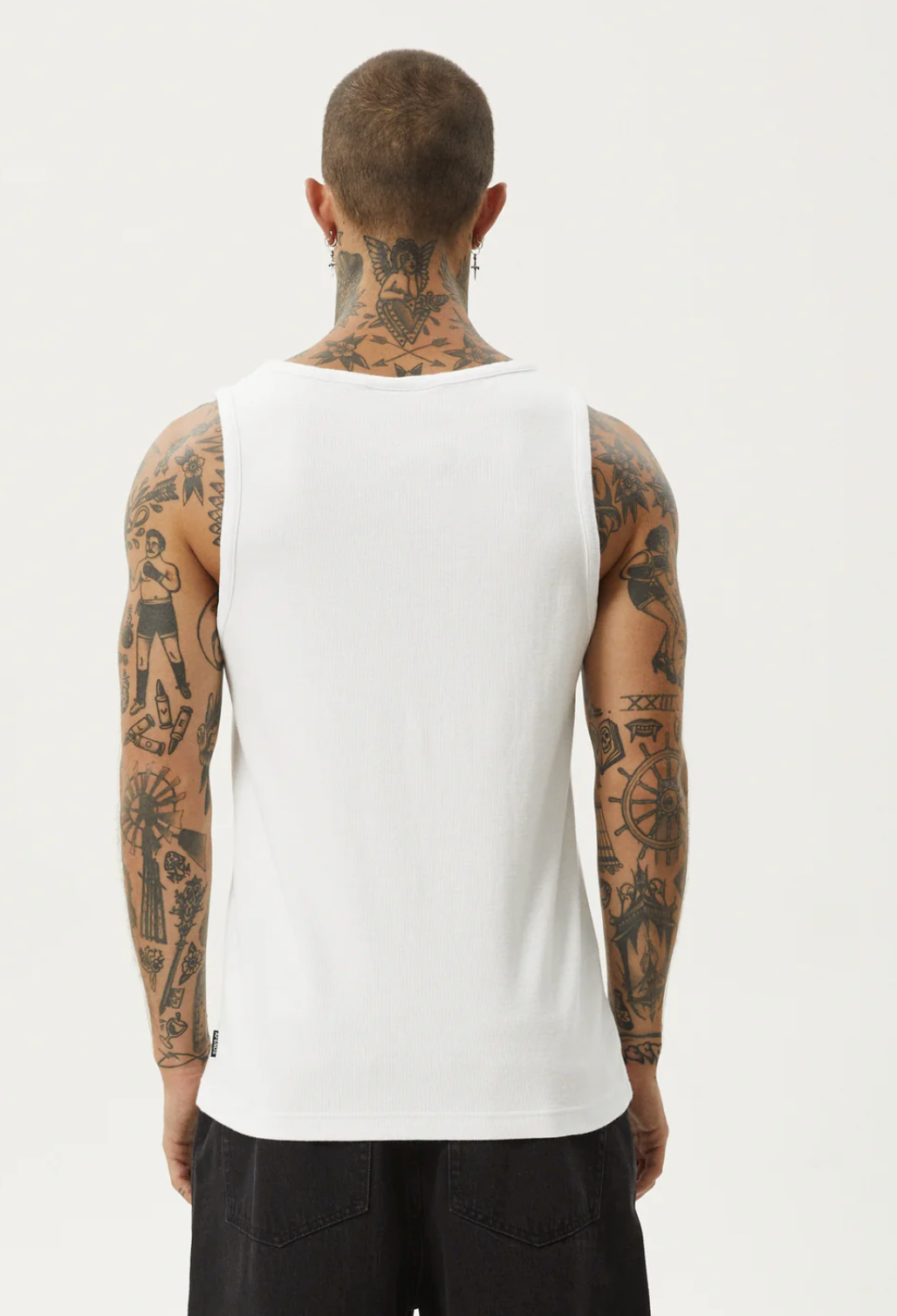 PARAMOUNT RIB SINGLET| WHITE