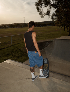 PARAMOUNT RIB SINGLET | BLACK