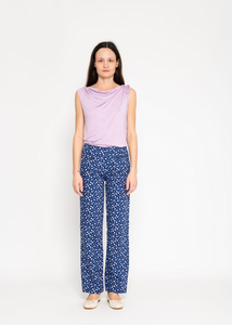 GATHERD SHOULDER TANK | LILAC