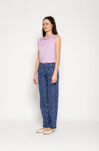 GATHERD SHOULDER TANK | LILAC
