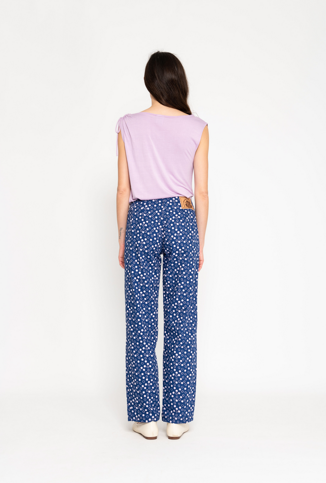 GATHERD SHOULDER TANK | LILAC