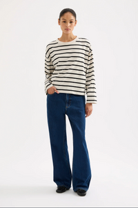 VAL STRIPE LS TEE | BONE STRIPE