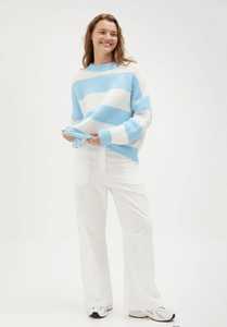 STRIPED KNIT | BLUE/WHITE