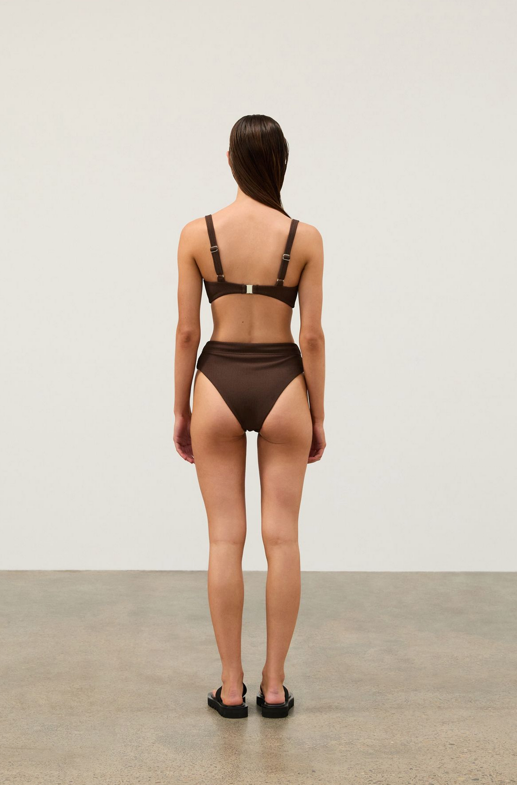 TEXTURED BALCONETTE BRA CUP | COCOA