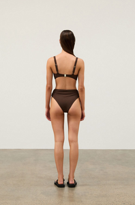 TEXTURED BALCONETTE BRA CUP | COCOA