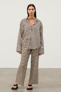 COTTON SHIRT | COCOA GRID