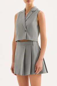CILIA VEST | STEEL STRIPE