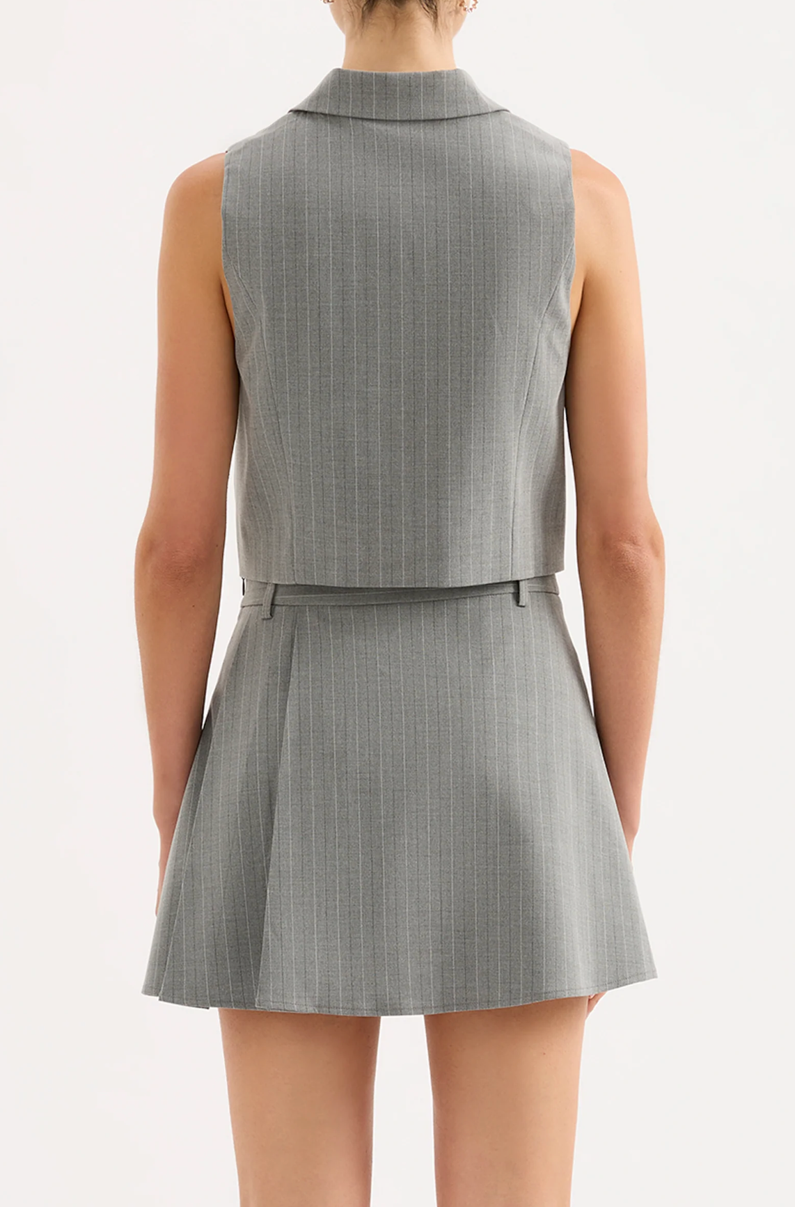 CILIA VEST | STEEL STRIPE