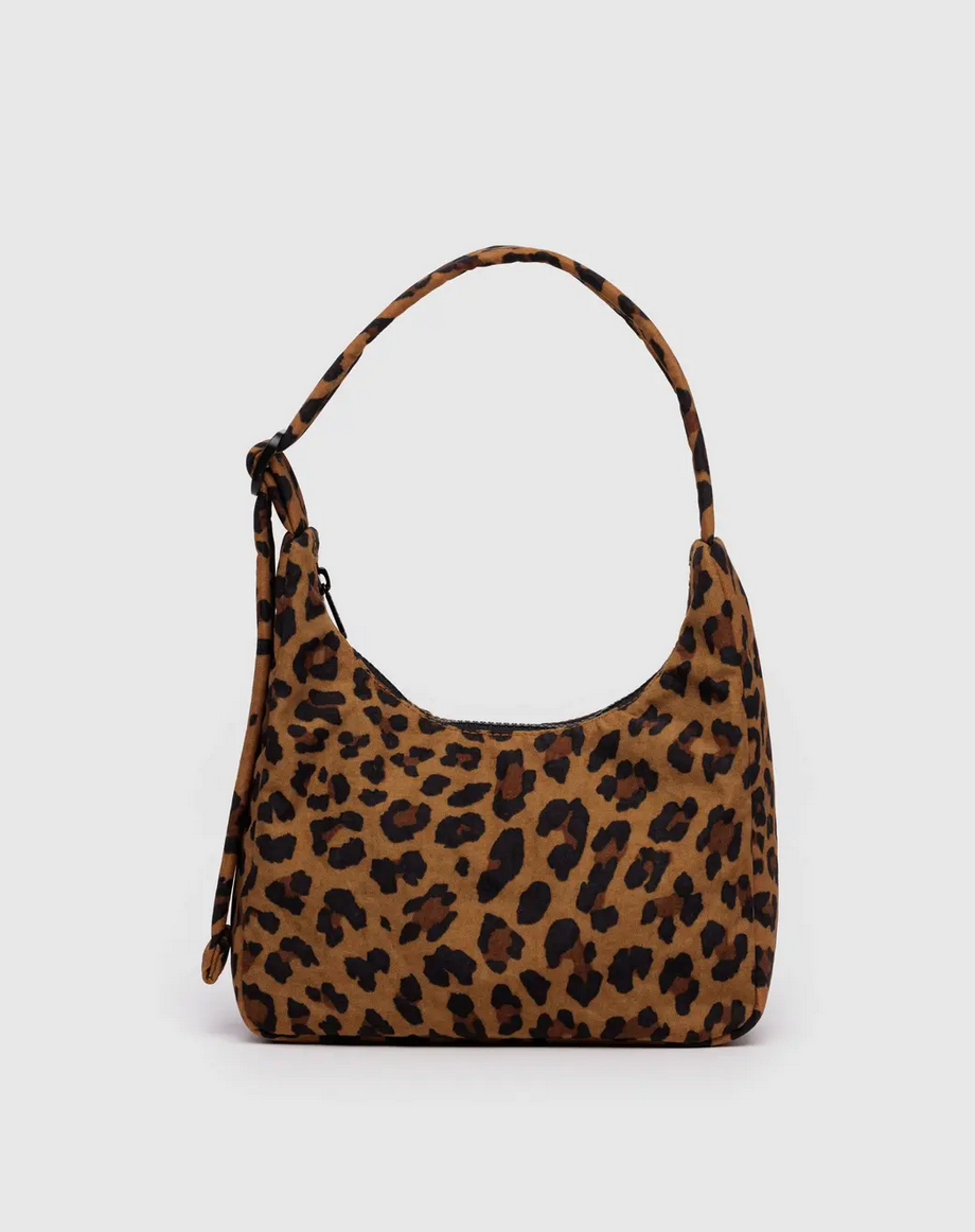 MINI NYLON SHOULDER BAG | LEOPARD