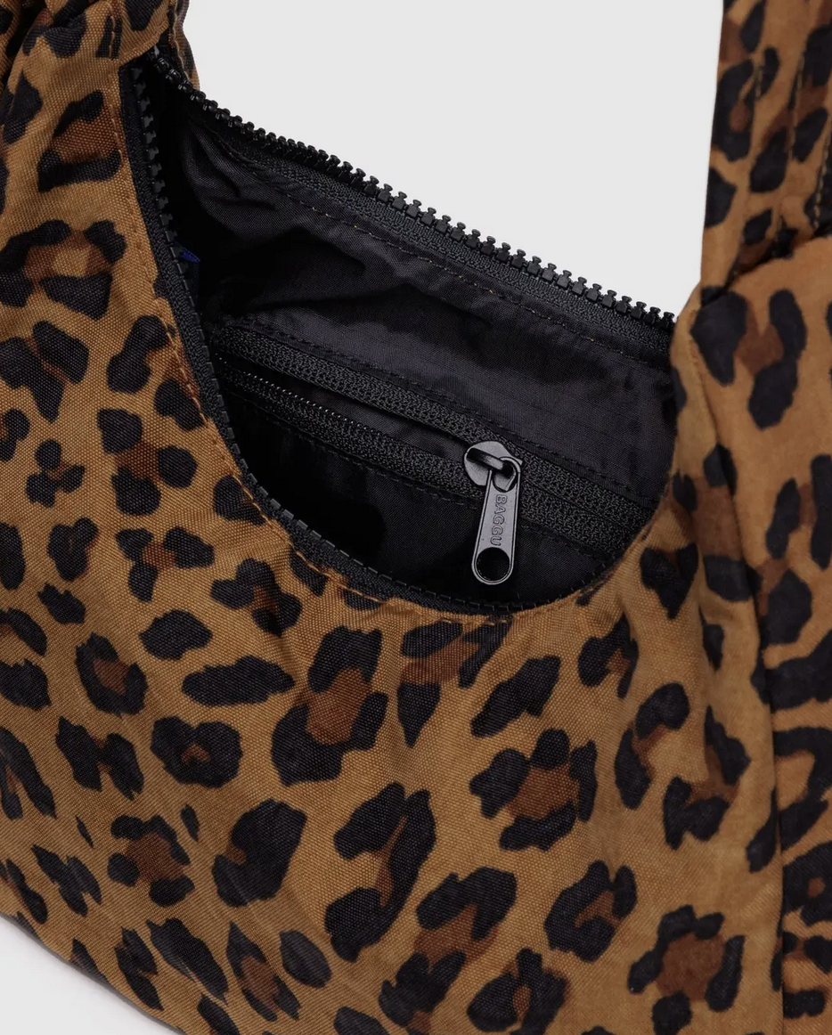 MINI NYLON SHOULDER BAG | LEOPARD