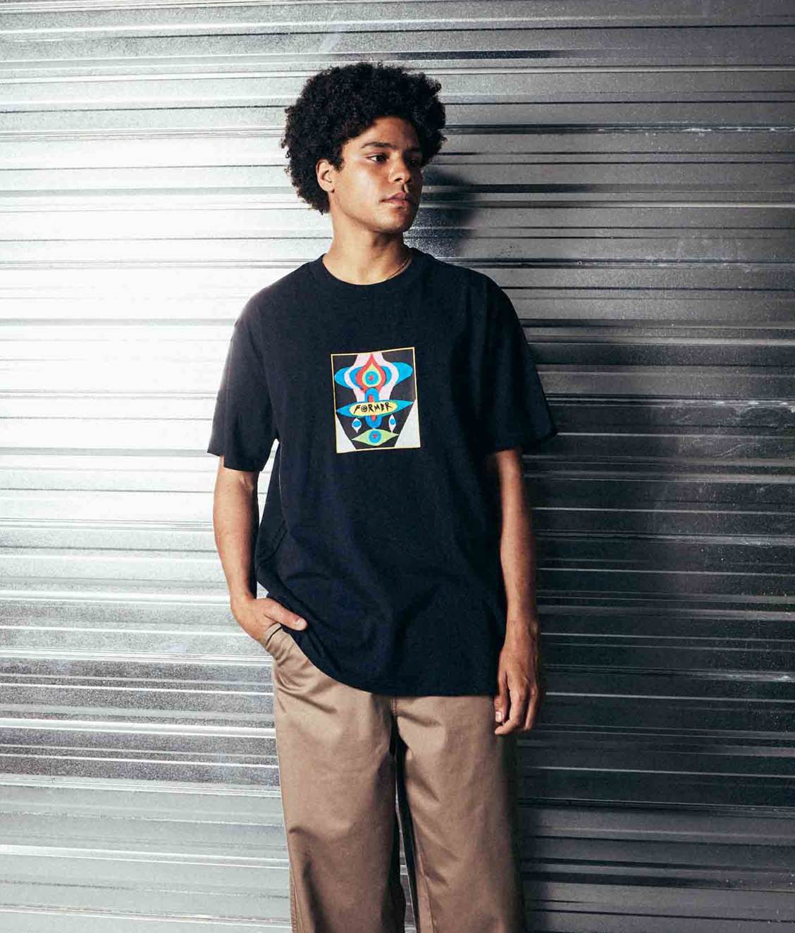 DROID PASTEL T-SHIRT | BLACK