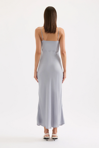 NIKKIA CUPRO MAXI DRESS | STORM
