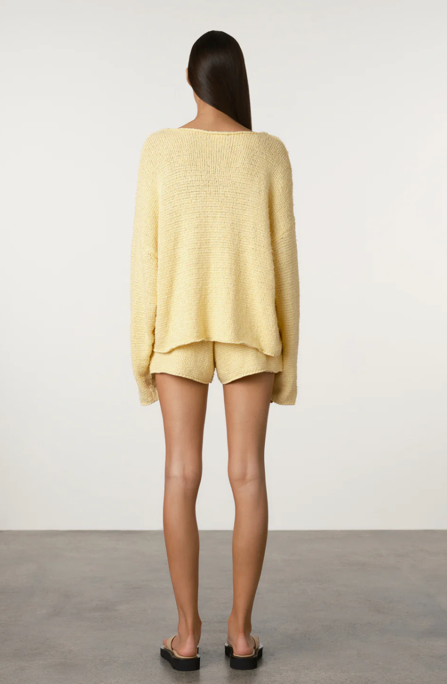 TEXTURED KNIT JUMPER | BUTTER