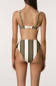 BRA CUP | OLIVE STRIPE