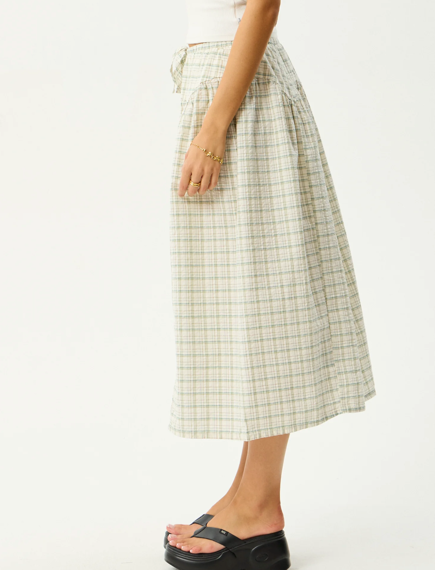 CHECK MIDI SKIRT | LEGACY