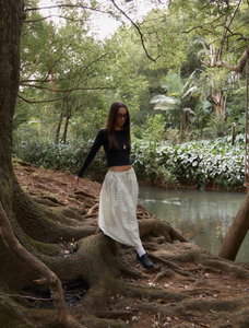 CHECK MIDI SKIRT | LEGACY