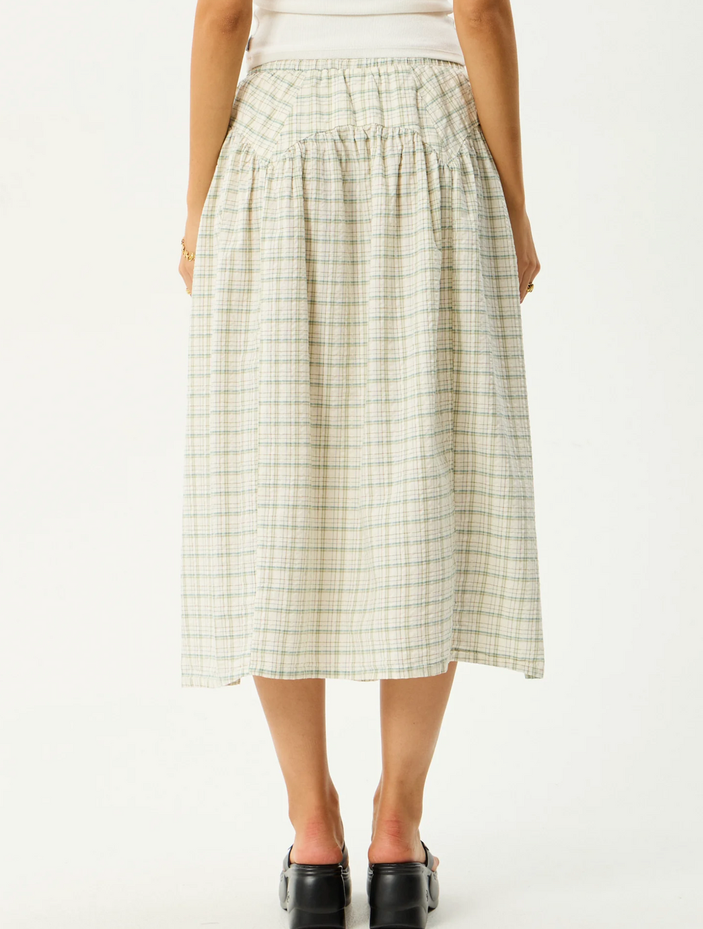 CHECK MIDI SKIRT | LEGACY