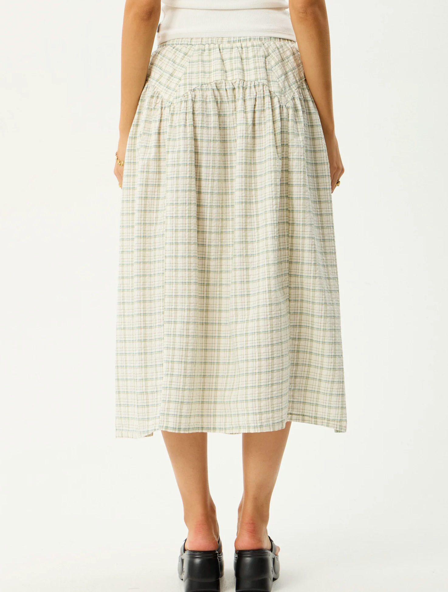 CHECK MIDI SKIRT | LEGACY