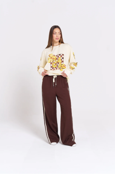 ISLAND SPORTS CLUB LONG SLEEVE TOP | SOFT BUTTER