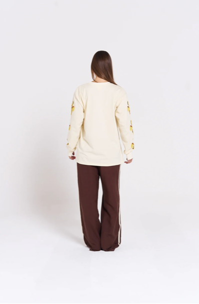 ISLAND SPORTS CLUB LONG SLEEVE TOP | SOFT BUTTER
