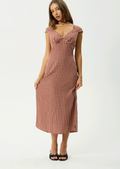 AUSTIN CHECK MIDI DRESS