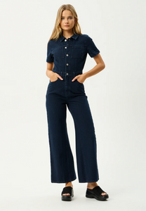 WESTON MIAMI | DENIM FLARED JUMPSUIT