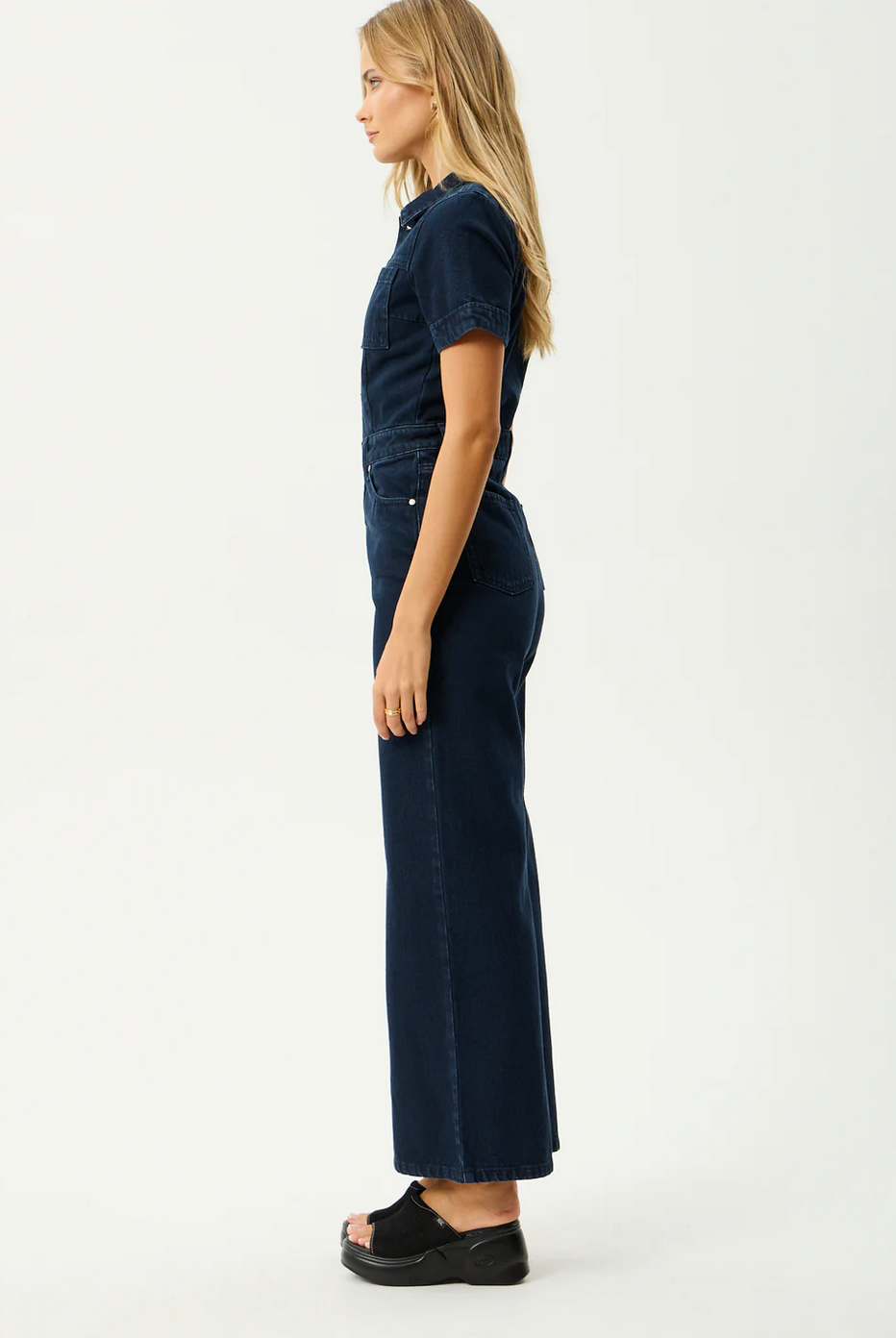 WESTON MIAMI | DENIM FLARED JUMPSUIT