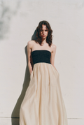 FRANCES SHIRRED MAXI DRESS | CHAMOMILE SPLICE