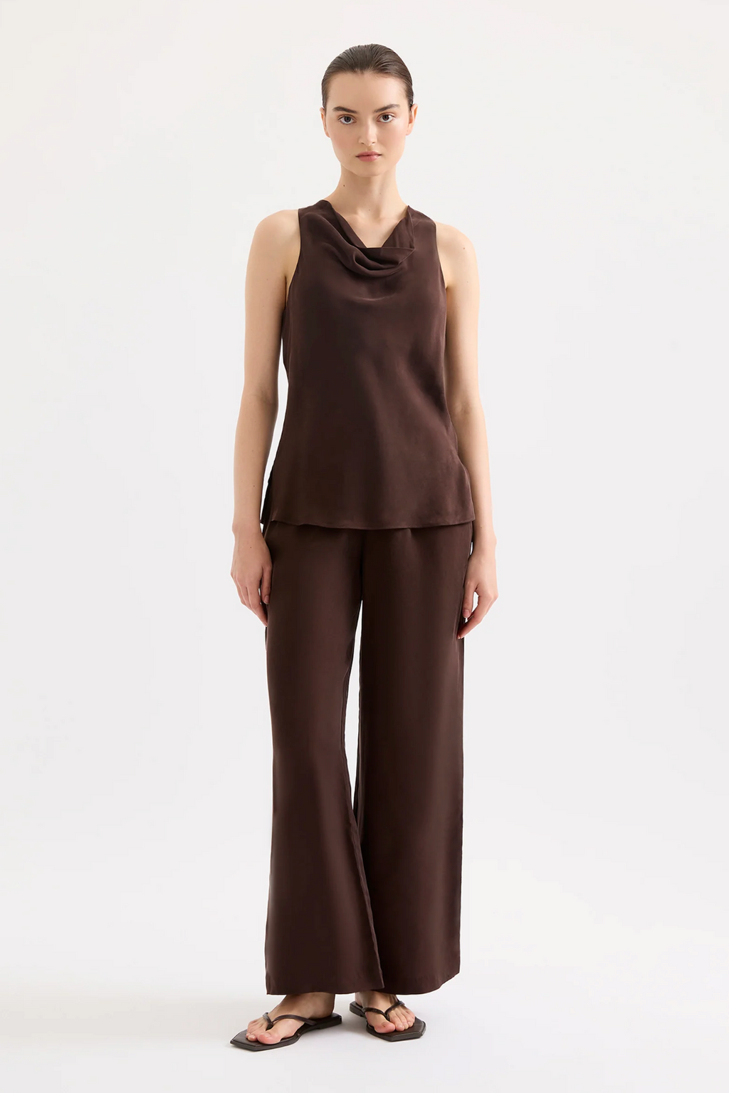 RAVEN CUPRO TOP | RAISIN