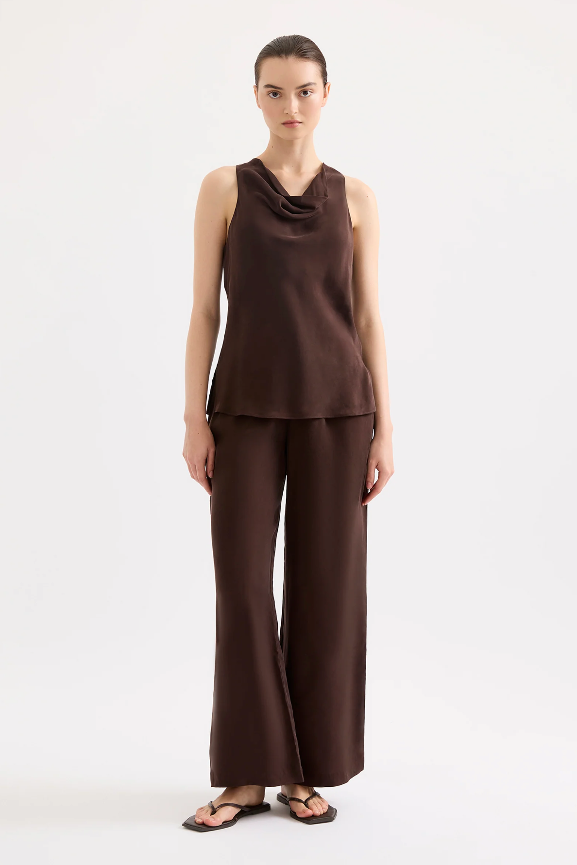 RAVEN CUPRO TOP | RAISIN