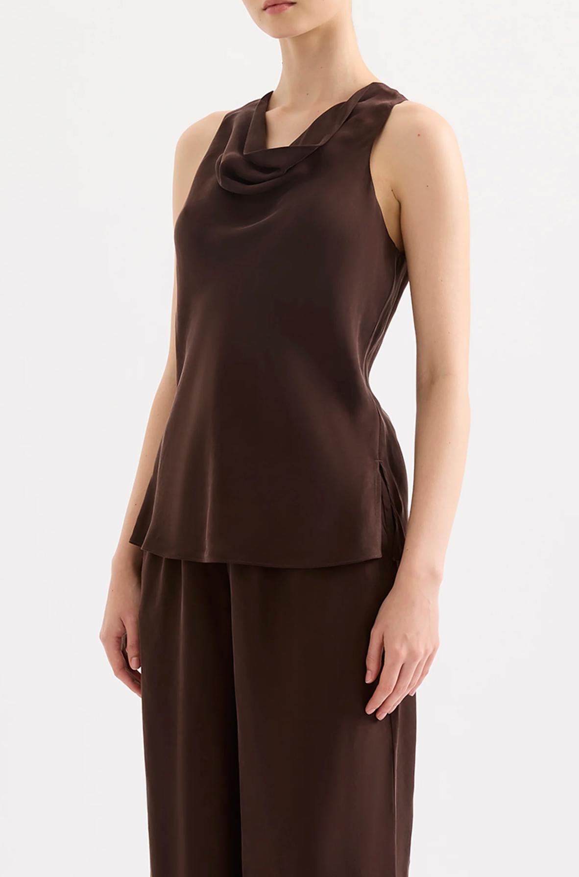 RAVEN CUPRO TOP | RAISIN