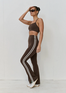 VIBRATION FLARE | BROWN/WHITE STRIPE