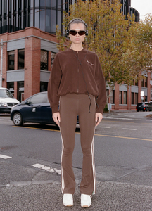 VIBRATION FLARE | BROWN/WHITE STRIPE