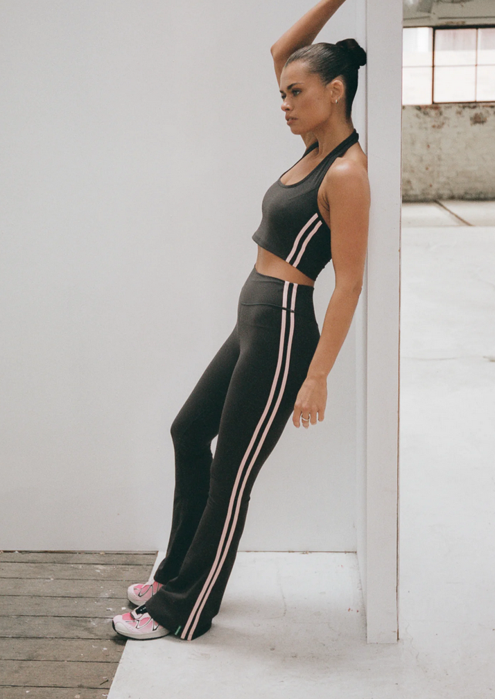 HALTER TOP | GREY/PINK