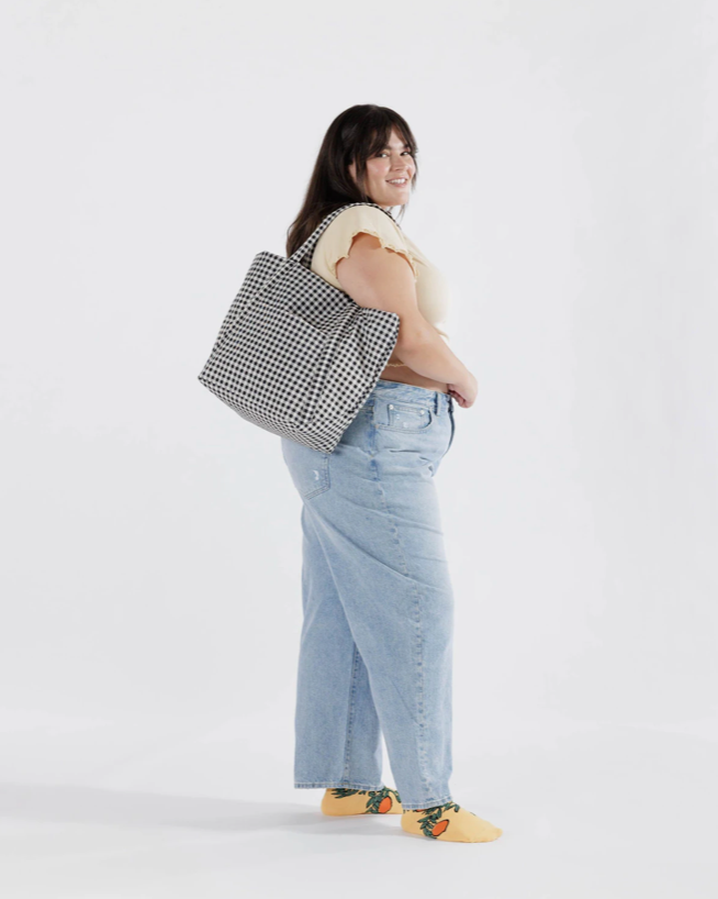 CLOUD BAG | BLACK & WHITE GINGHAM