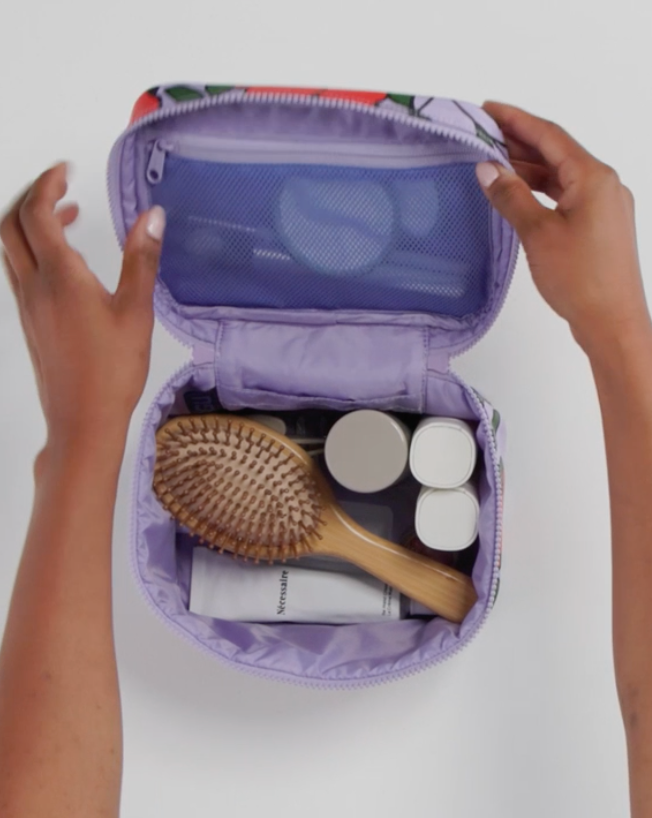LARGE COSMETIC CASE | PINK POPPY