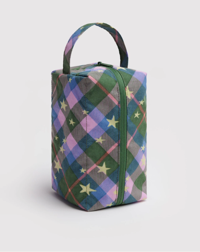 DOPP KIT | GREEN STAR PLAID