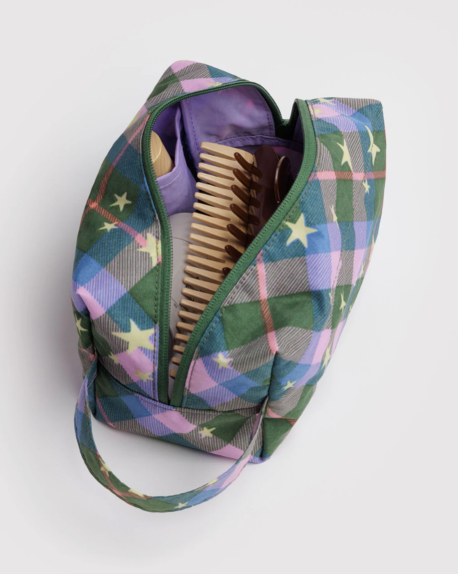 DOPP KIT | GREEN STAR PLAID