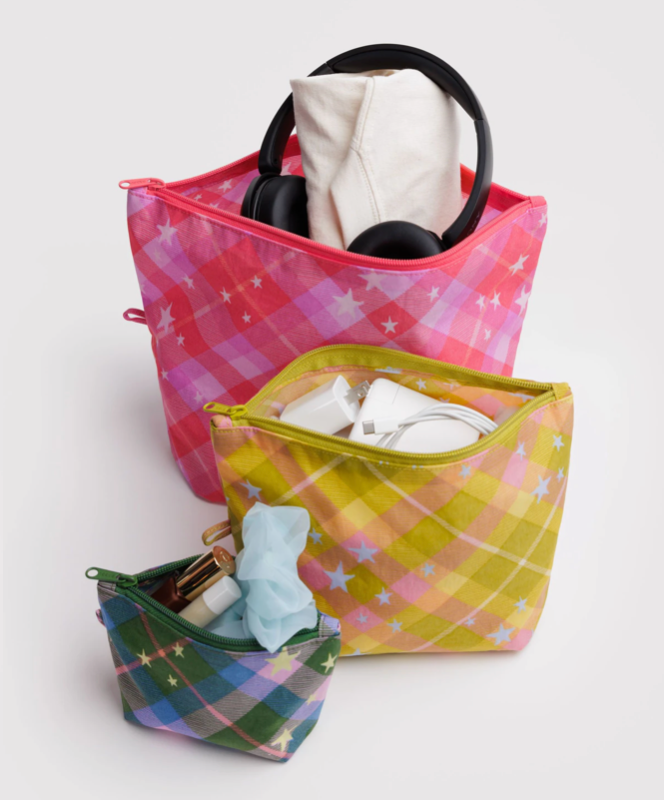GO POUCH SET | STAR PLAID