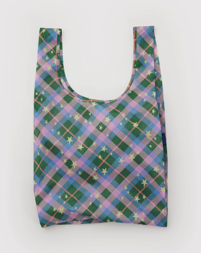 STANDARD BAGGU | GREEN STAR PLAID