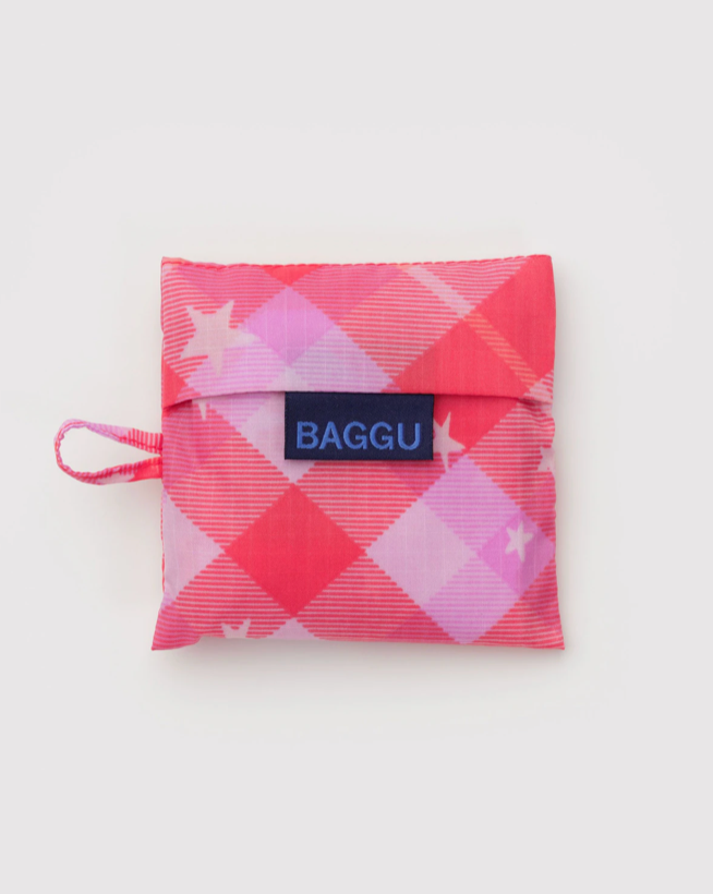 BABY BAGGU | PINK STAR PLAID