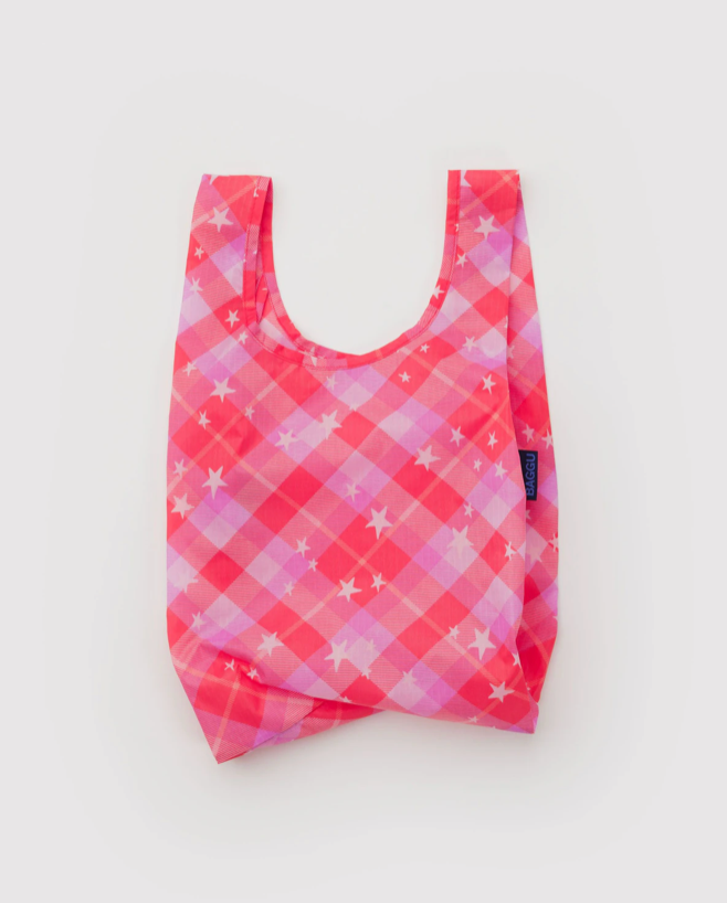 BABY BAGGU | PINK STAR PLAID