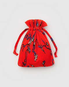 PLEATED BAGGU | RED SNAPDRAGON