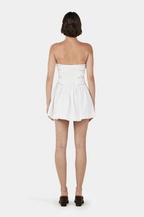JENNY STUDDED MINI DRESS | IVORY