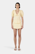 GRACE LINEN SKIRT | LEMON