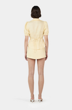 GRACE LINEN SKIRT | LEMON