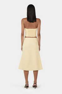 LEE LEE LINEN TOP | LEMON