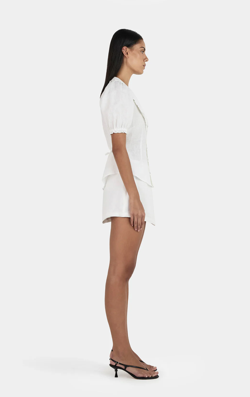 GRACE LINEN SKIRT | IVORY